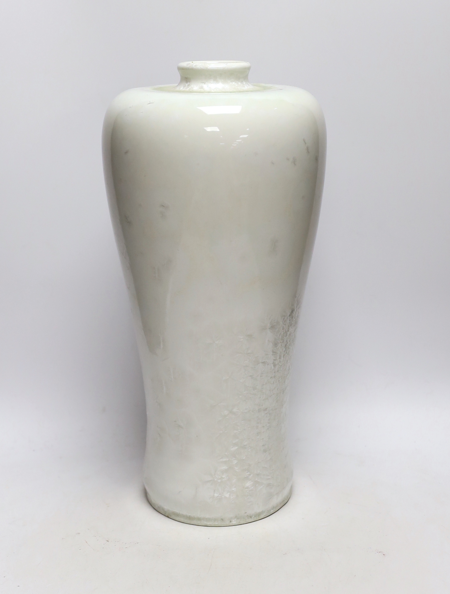 A large Royal Copenhagen ‘frosted glaze’ vase, 42cm